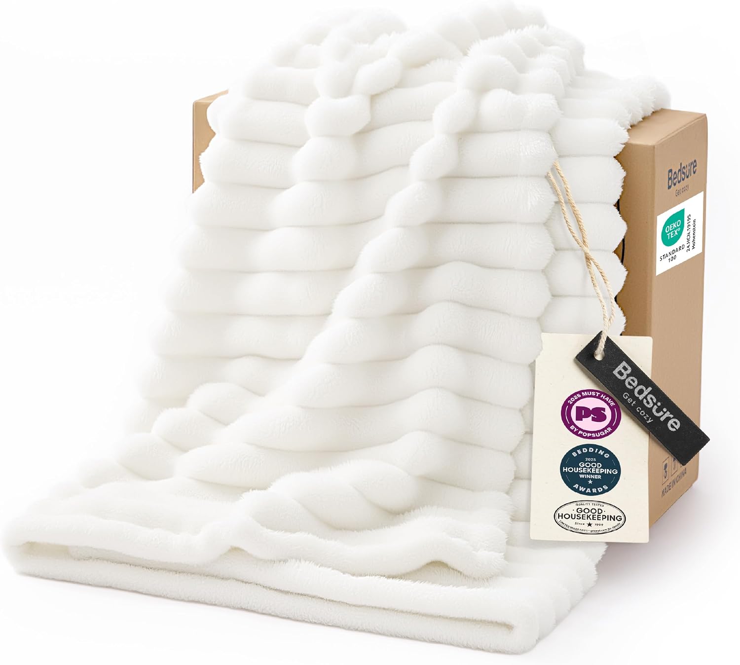 Bedsure GentleSoft Throw Blanket, 50"x60"