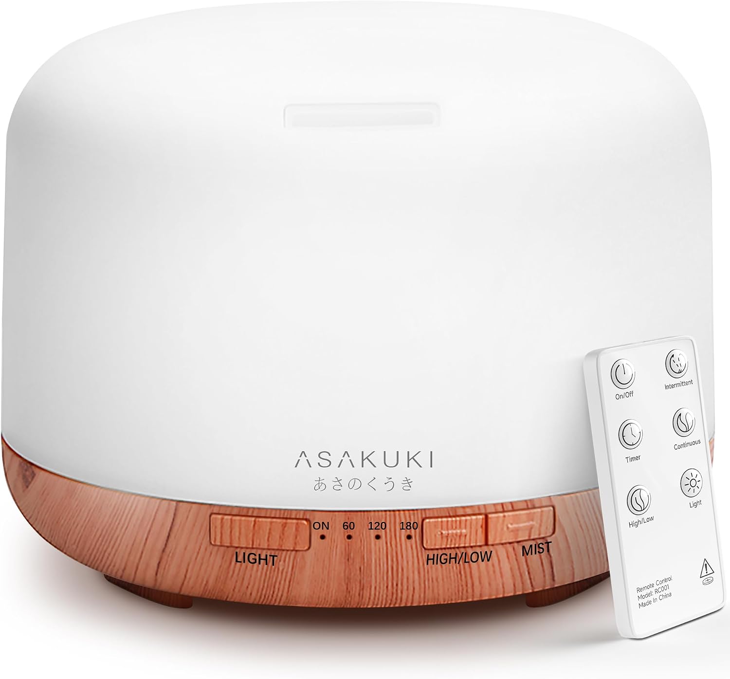 ASAKUKI Essential Oil Diffuser, 500ml