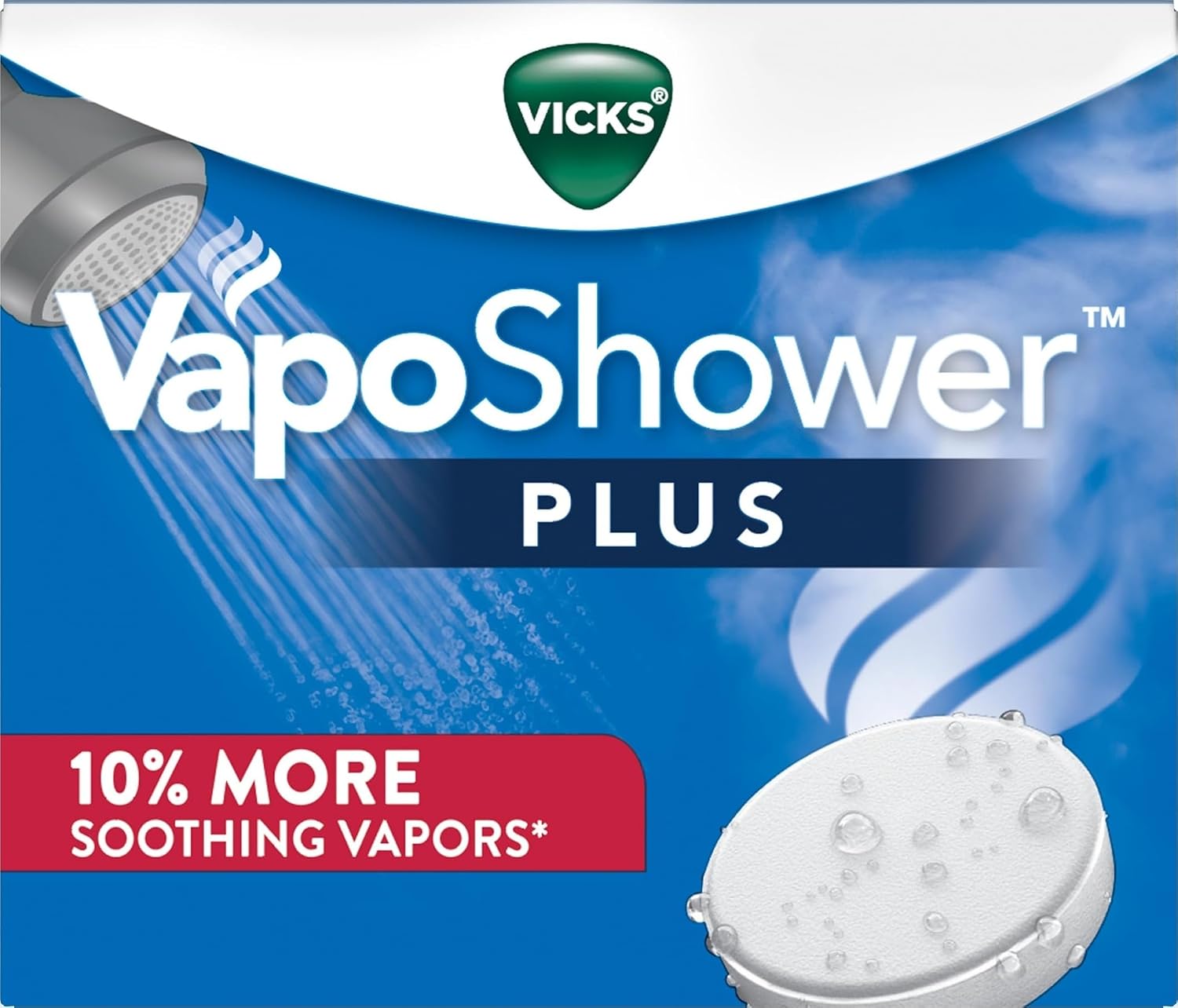 Vicks VapoShower Plus Shower Steamers, 12-Count