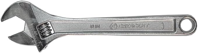 Crescent 10-inch Adjustable Wrench, chrome (AC210VS)