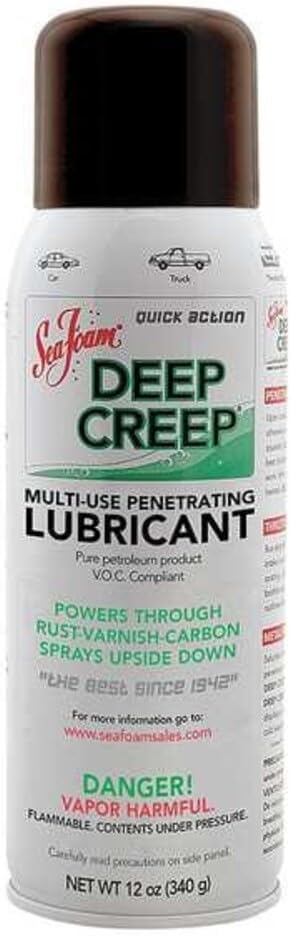 Sea Foam Deep Creep Penetrating Oil/Lubricant, 12 oz