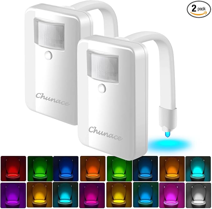 Chunace Toilet Bowl Night Light (2-Pack)
