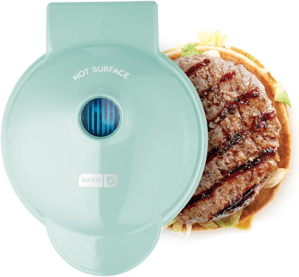 DASH Mini Maker Grill Aqua