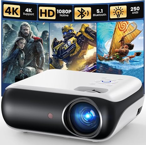 HAPPRUN Native 1080P Bluetooth Projector