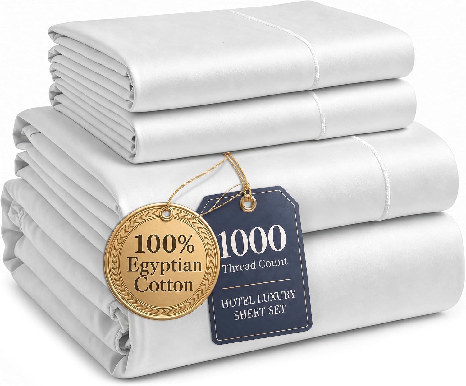 LANE LINEN 100% Egyptian Cotton Sheets, King