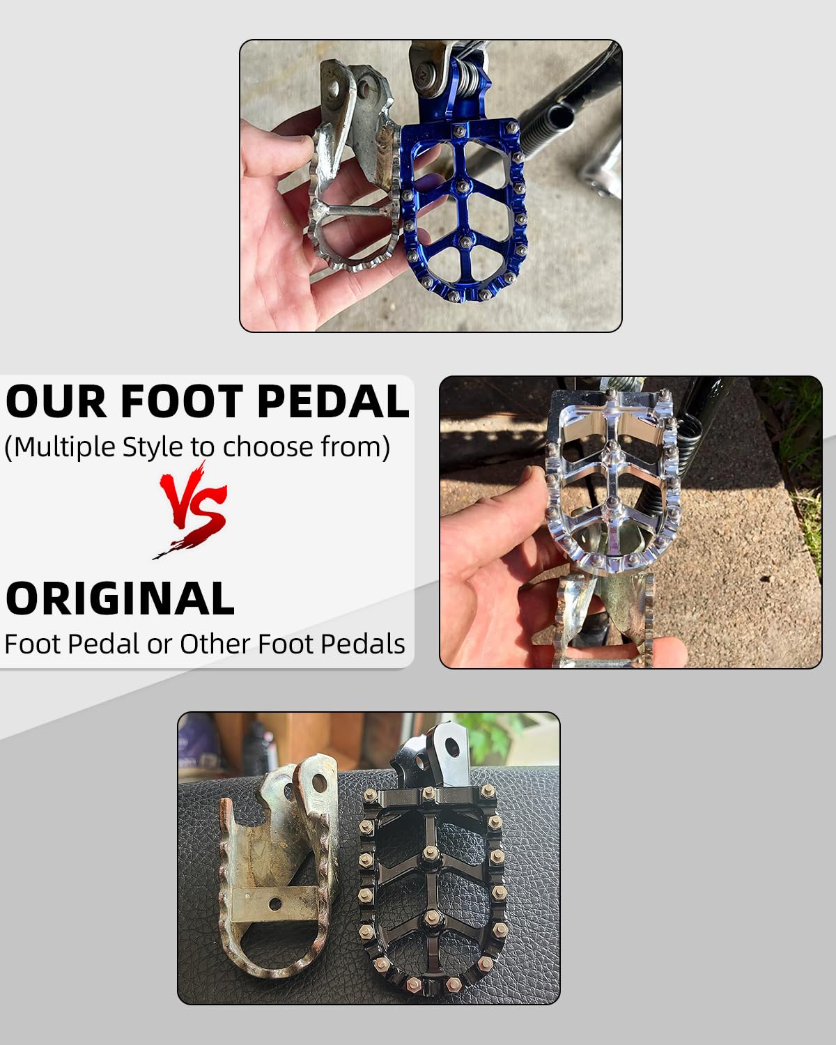 JFG RACING wide foot pegs for Surron-style e-bikes