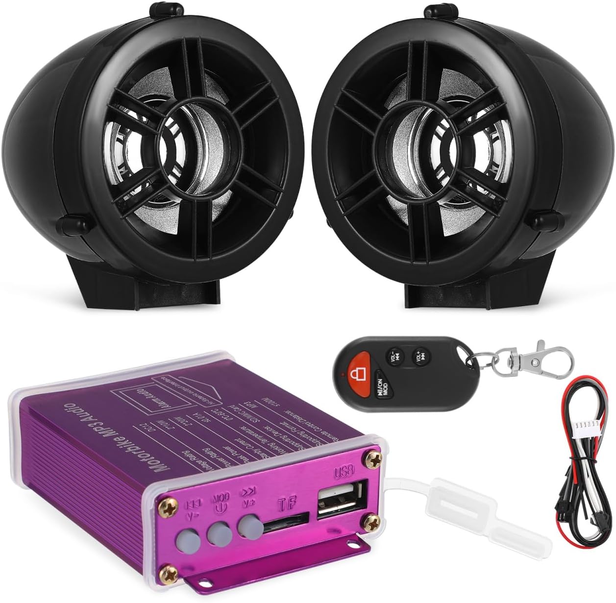 equlup 110dB Motorcycle Engine Sound Simulator
