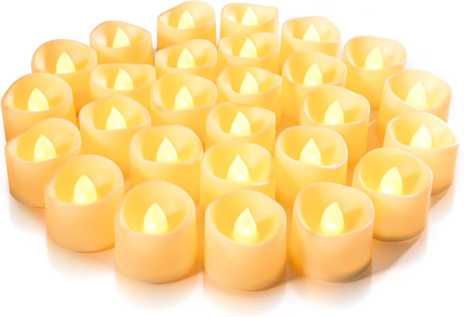 Homemory Flameless Tea Lights — 24-Pack