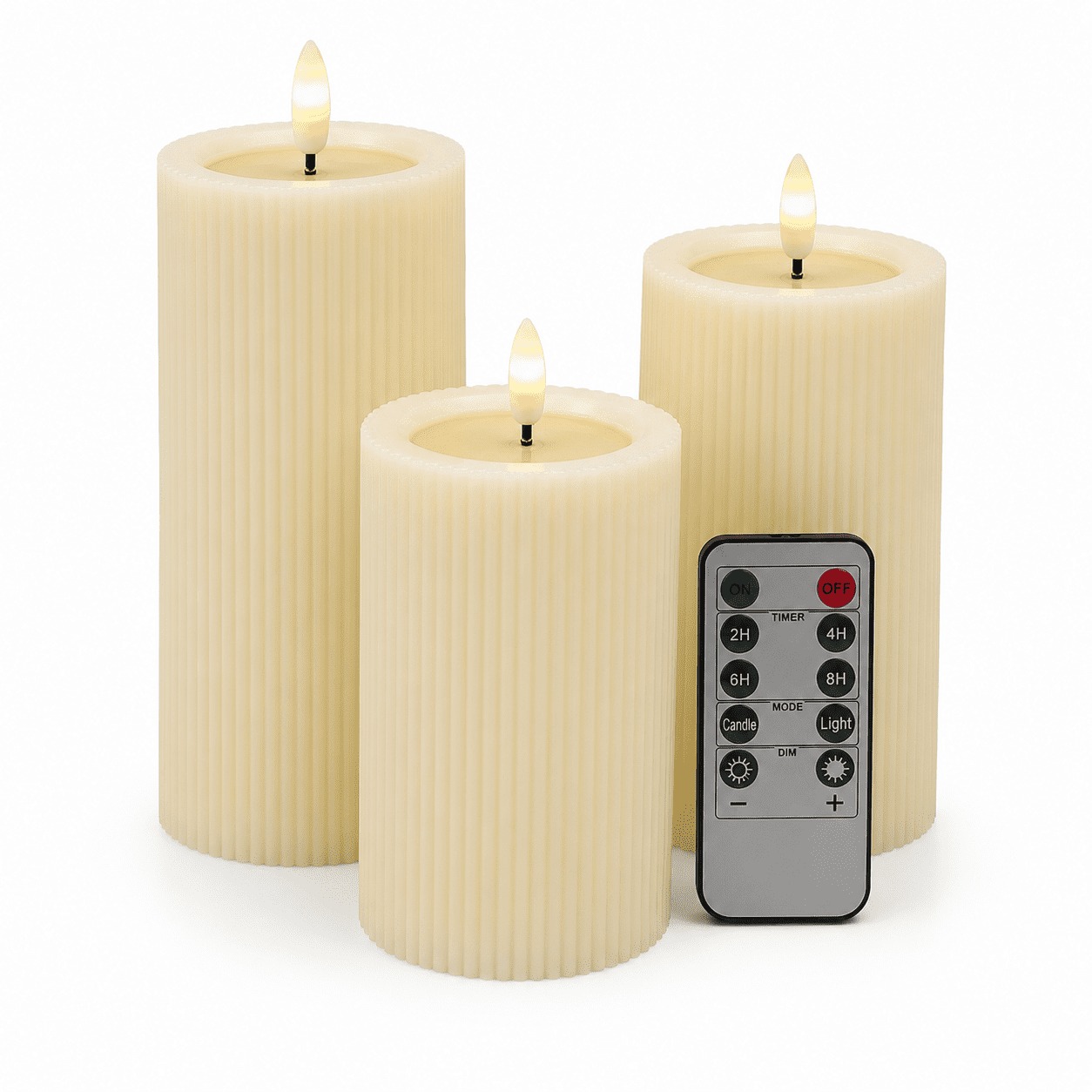 ANGELLOONG Flameless Candles — Set of 3 Outdoor