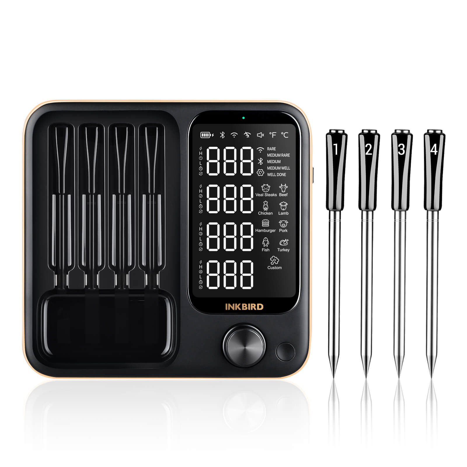 INKBIRD INT-14-BW wireless meat thermometer